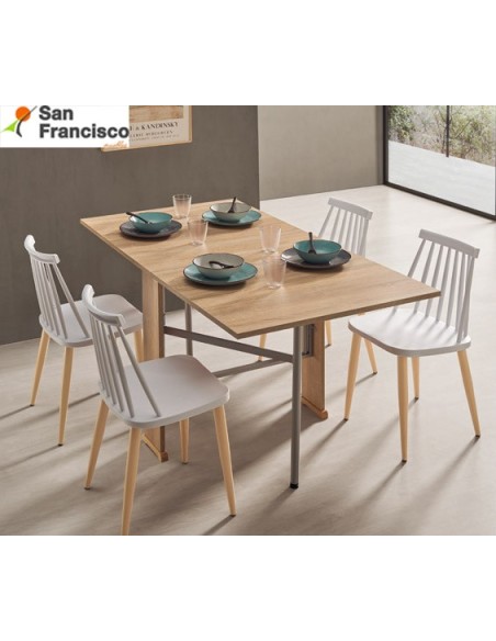 Mesa de Alas 77x20cm Laminada en Roble o Blanco
